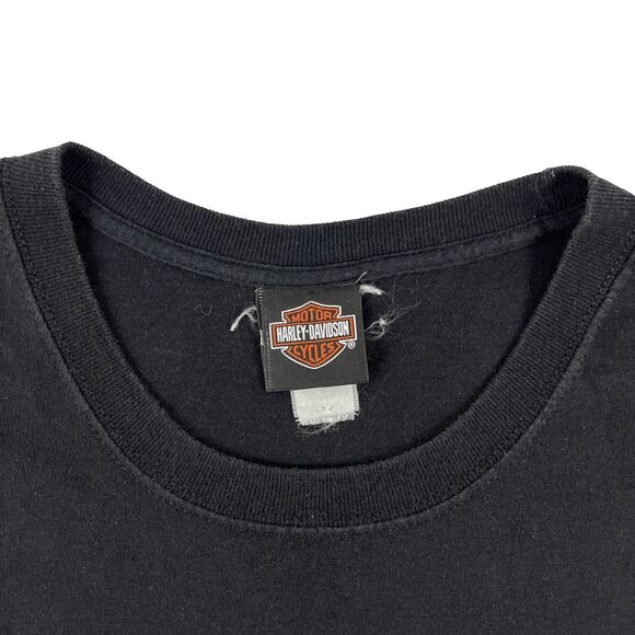 Vintage Y2K 2006 Harley-Davidson Dice Cards Flame Sleeves T-Shirt 2X California - Picture 5 of 8